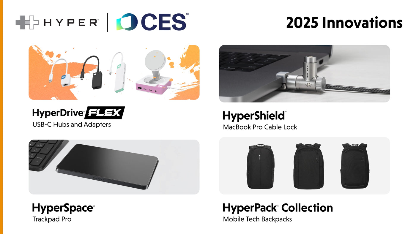 Hyper® Unveils New Mobile Computing Accessories at CES 2025 that Empower Creative Professionals Go Beyond Their Limits