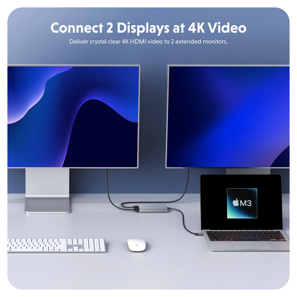 Setup Dual Monitors to an M2 or M1 MacBooks