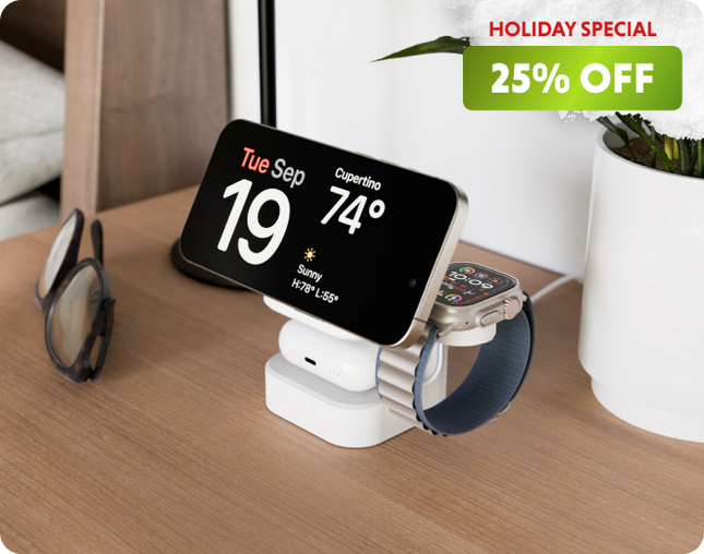 25% Off Qi2 3-in-1 Magnetic Charging Stand